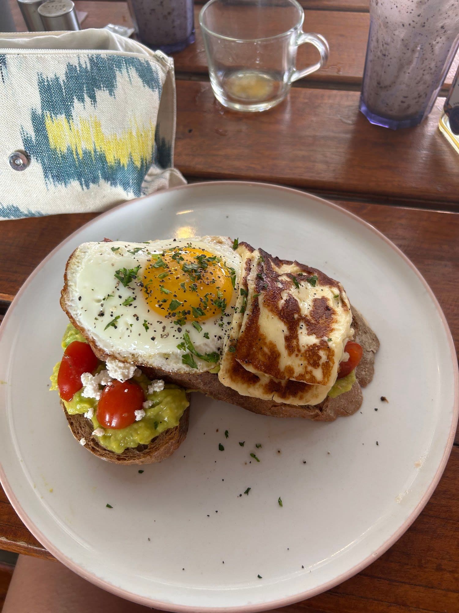 Vibrant breakfast platters at Crate Cafe