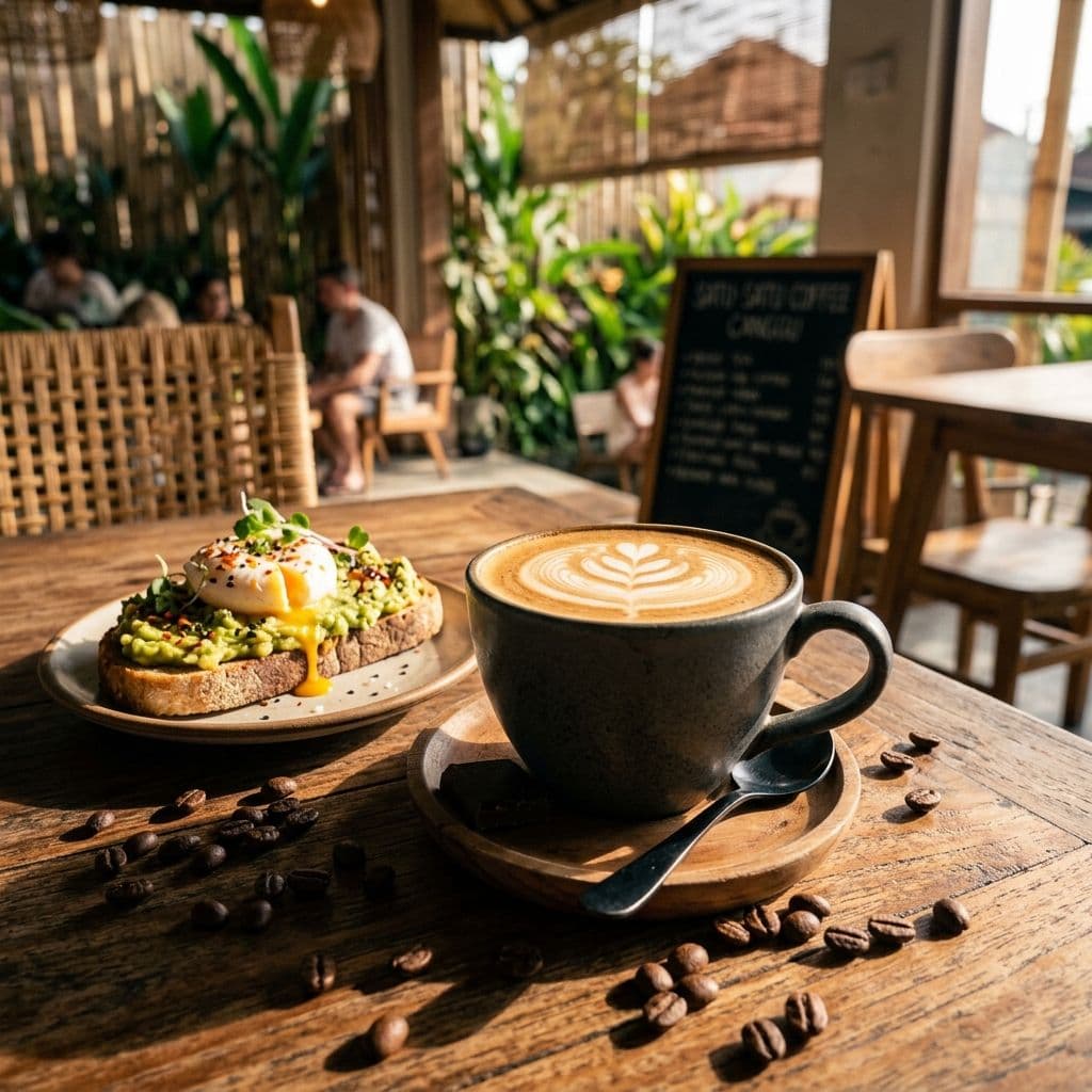 Organic coffee roast and local breakfast at Satu-Satu Coffee Company
